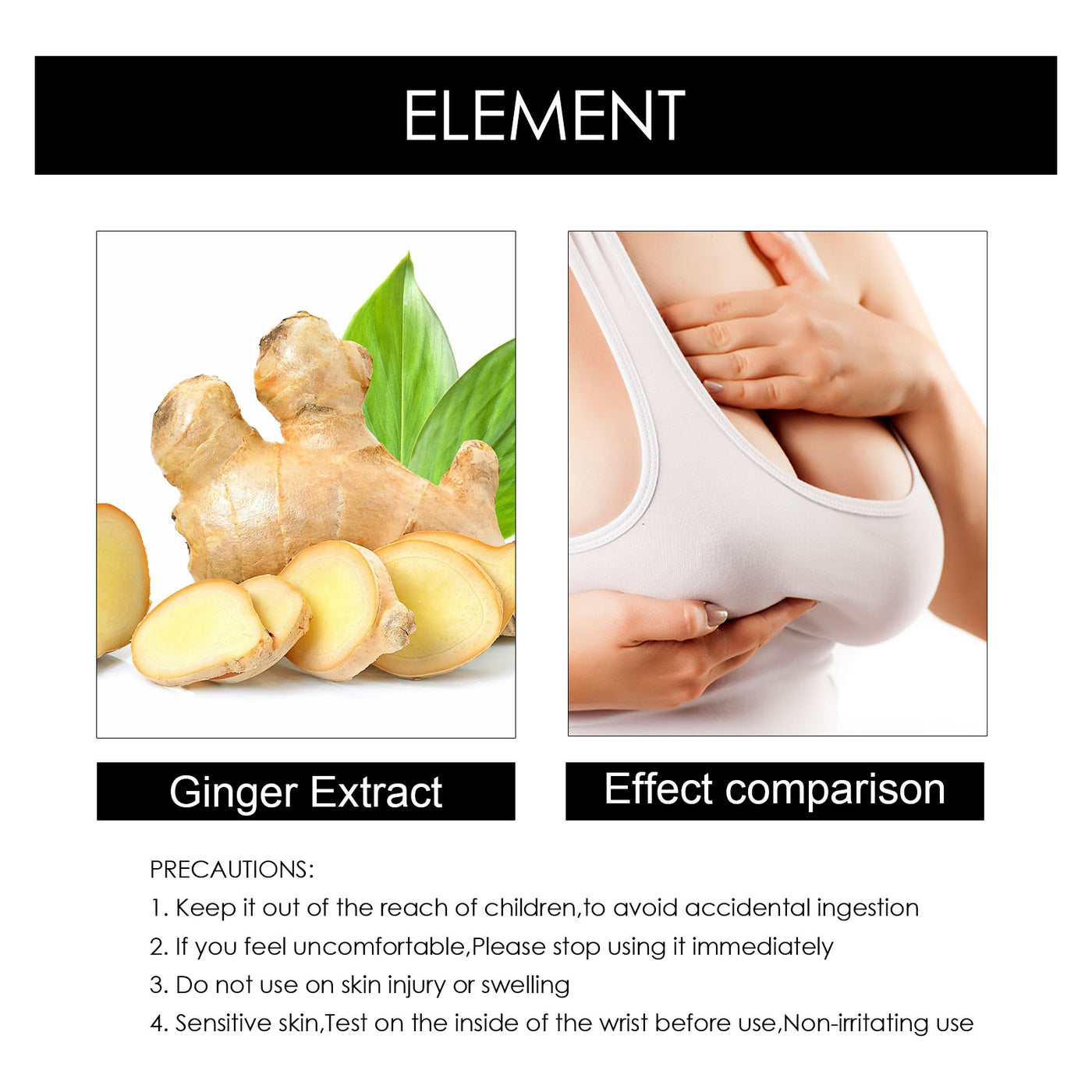 South Moon Ginger Beauty Chest Paste Gentle Moisturizing Chest Care Improve Skin Daily Massage Beauty Chest Paste